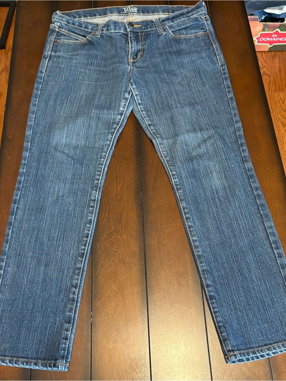Old Navy Women's Blue Straight-Leg Jeans